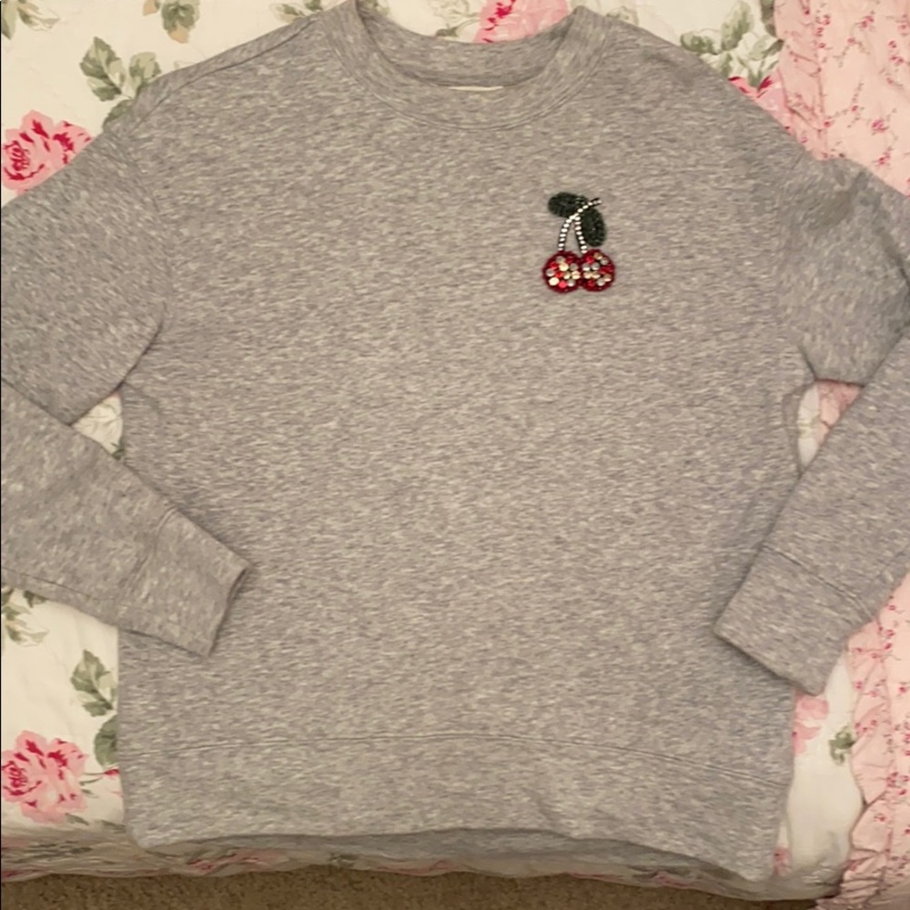 H & M cherry sweatshirt